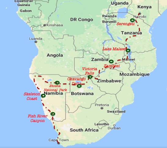 Our Route (roughly) | Beyond Boundaries
